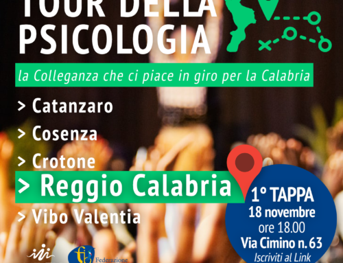 Tour della Psicologia | 1° Tappa Reggio Calabria 18 novembre 2022