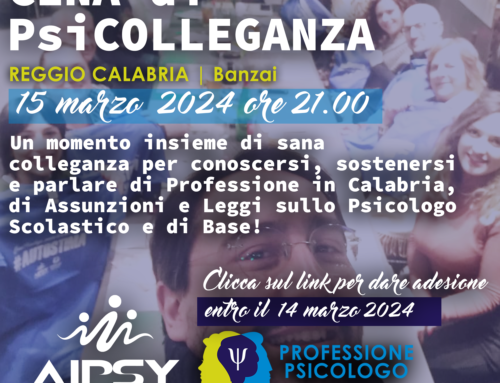 Cena di PsiColleganza | Reggio Calabria 15 marzo 2024